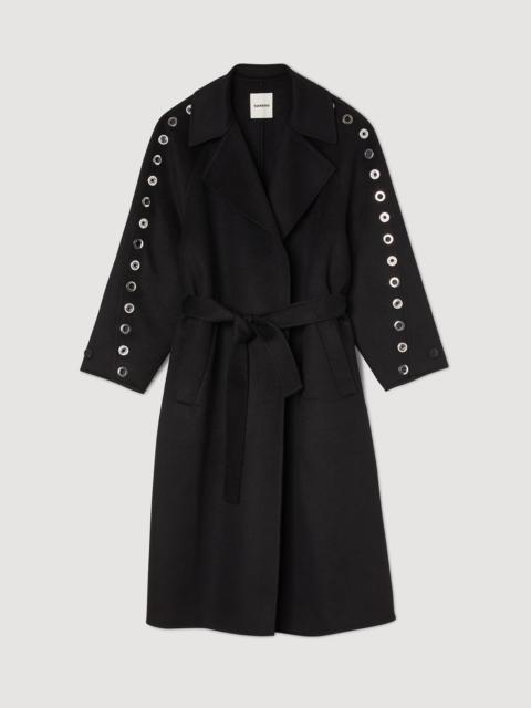 Sandro Eyelet trench coat
