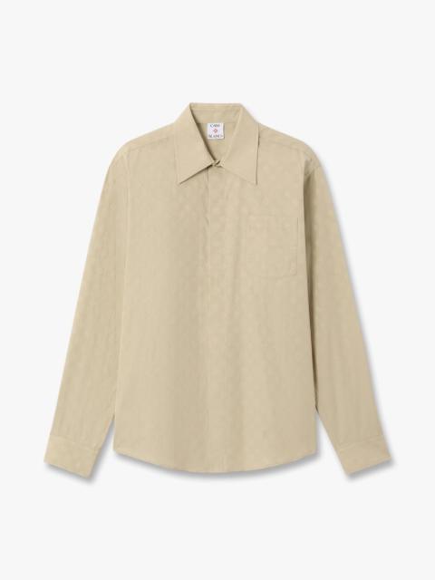 CASABLANCA Beige Monogram Long Sleeve Shirt | Casablanca Paris
