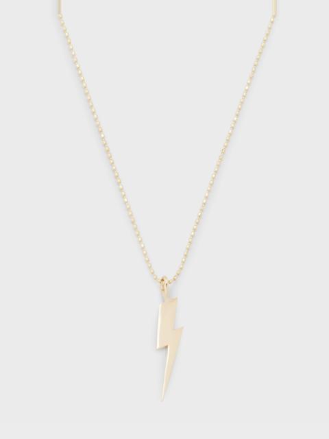 SYDNEY EVAN 14k Pure Lightning Bolt Necklace