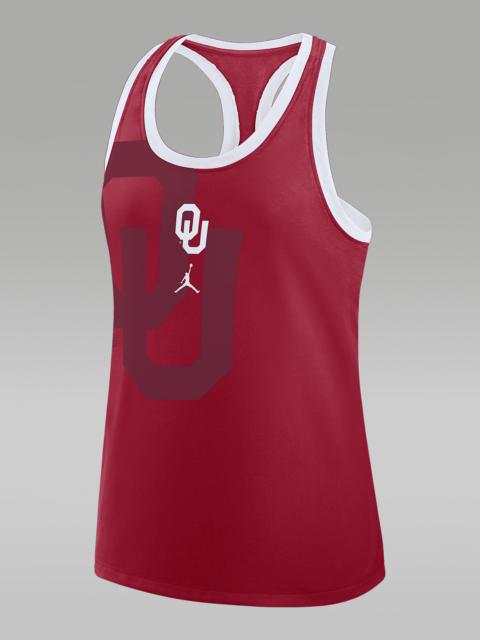Jordan Oklahoma Primetime Shadow Women's Jordan Brand College Racerback Tank Top