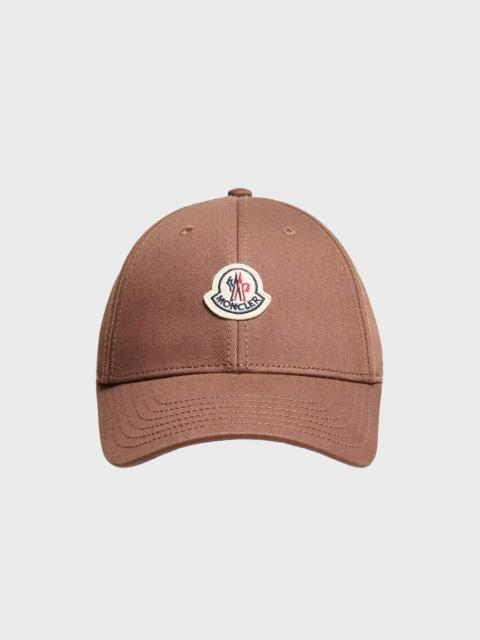 Moncler Gabardine Baseball Cap Brown ONESIZE