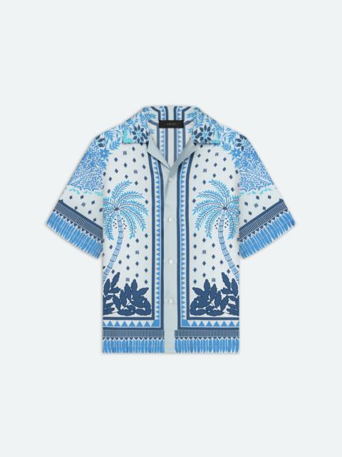 AMIRI PALM TREE BOWLING SHIRT