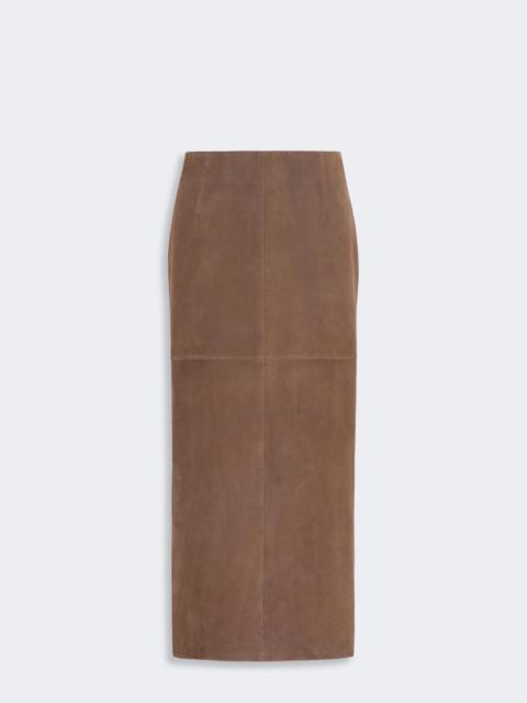 WEEKEND Max Mara PALMI Suede skirt - BROWN