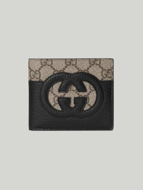 Wallet with cut-out Interlocking G