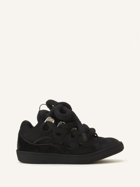 Lanvin CURB SNAKE SNEAKERS IN LEATHER