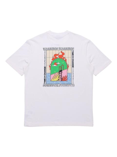 PUMA PUMA Back Pattern Printing Short Sleeve White 597337-02