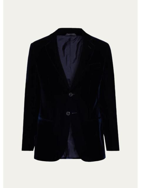 GIORGIO ARMANI Men's Velvet Single-Breasted Velvet Dinner Jacket