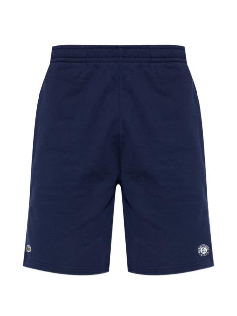 LACOSTE x Roland Garros logo-patch shorts