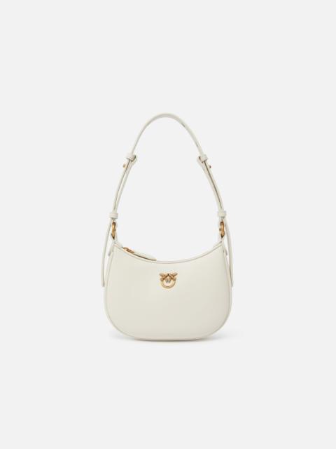 PINKO HALF MOON BABY LEATHER SHOULDER BAG
