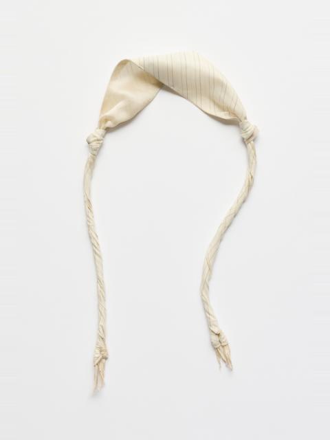Our Legacy Twisted Tie Faded Bone Windstripe Lyocell