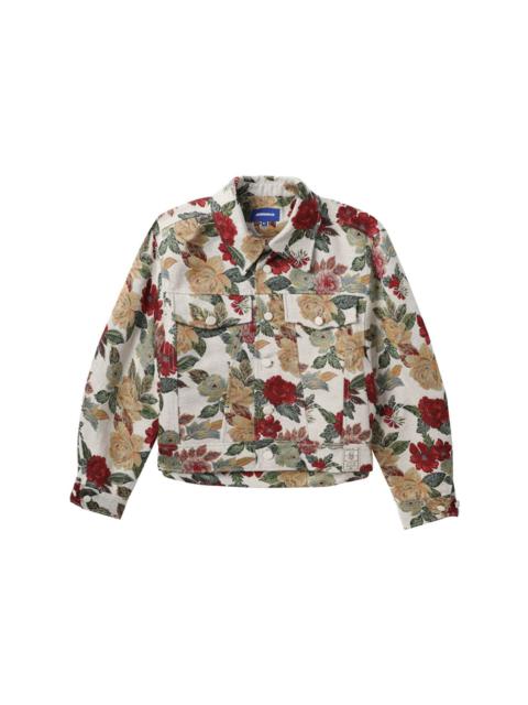 ADER error embroidered-floral shirt jacket