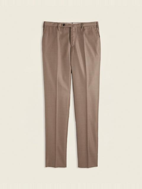 SLOWEAR Regular fit wool and silk twill trousers