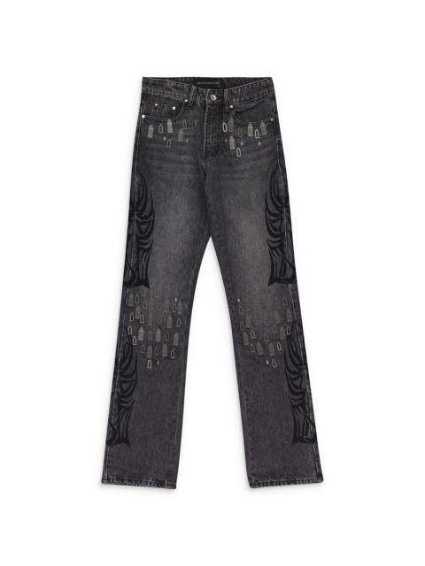 WHO DECIDES WAR Centralized Hardware Straight-Fit Jeans "Black" 1120560002SS24