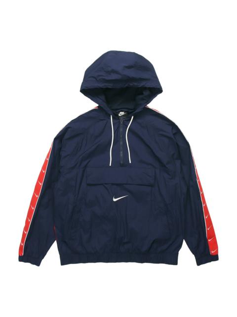 Nike Nike Sportswear Big Swoosh Hooded Long Sleeve Color Block Jacket Cd0420-451 Colorblock CD0420-451