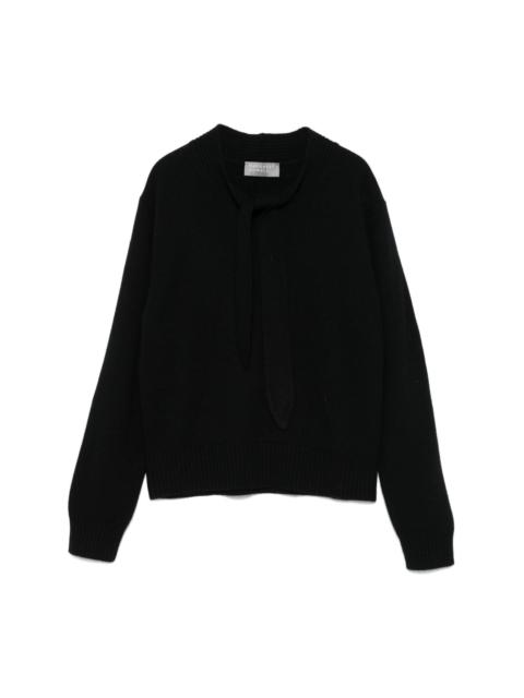 MARGARET HOWELL tie-neck sweater