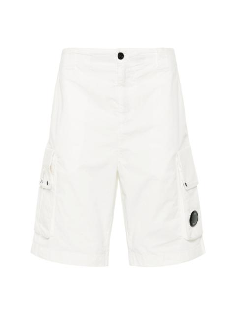 Lens-appliquÃ© bermuda shorts