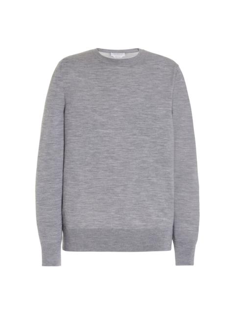 GABRIELA HEARST Palco Knit Crewneck in Heather Grey Merino Wool