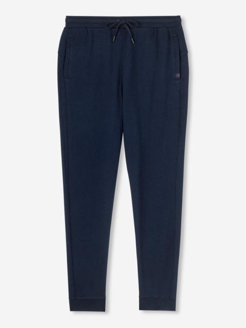 Derek Rose Men's Sweatpants Quinn Cotton Modal Navy