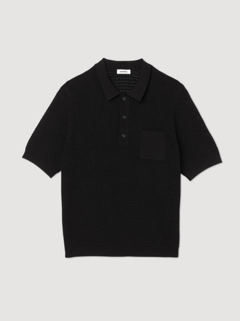 Sandro Short-sleeved polo sweater