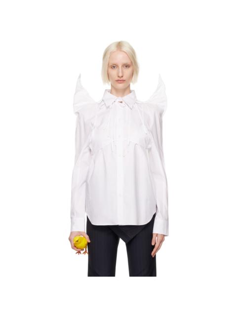 White Rabbit Ear Oversized Shirt