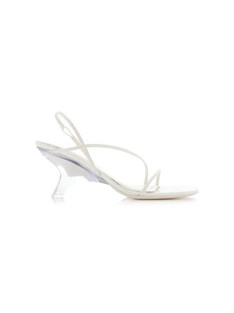 SIMKHAI Shadow Leather Sandals white
