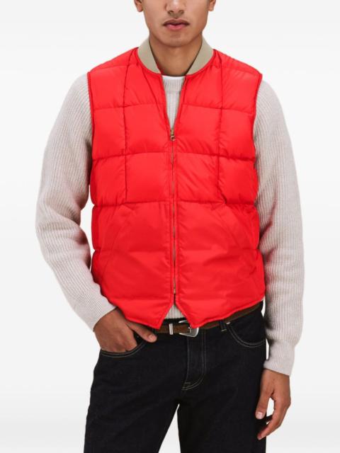FORTELA zip-fastening quilted gilet