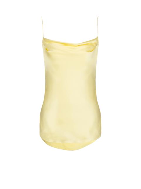 Balmain Silk satin top with thin straps