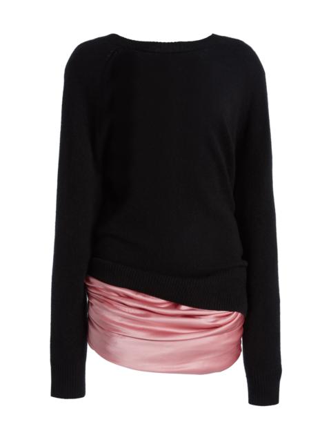 CHRISTOPHER ESBER Monument Cummerbund Silk Mini Dress multi