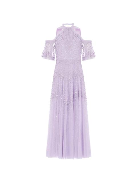 Needle & Thread scallop halterneck gown maxi dress