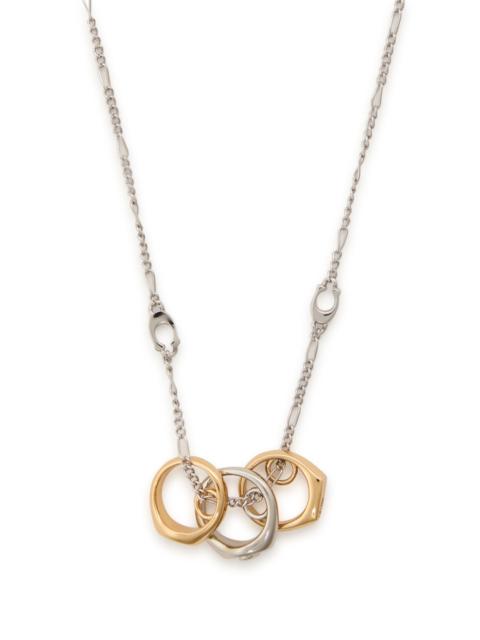 COACH Coach Signet Ring Two-tone Necklace