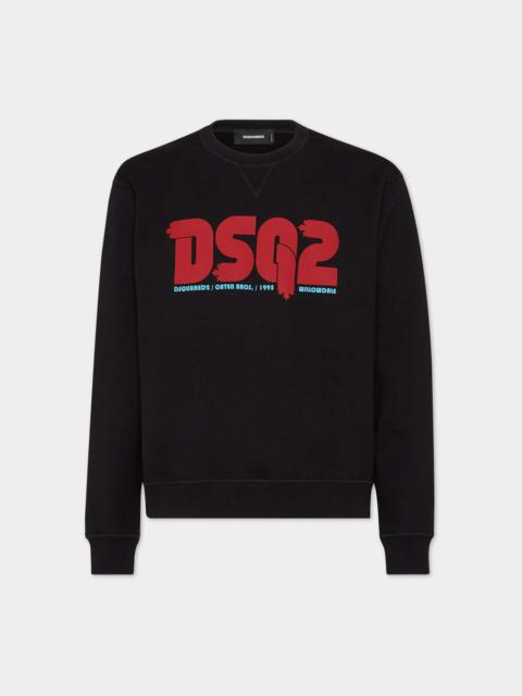 DSQUARED2 DSQ2 BRUSHED FLEECE COOL FIT SWEATSHIRT