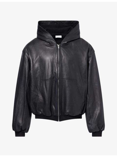 AlLEXANDER DIGENOVA Boxy-Fit Leather Jacket