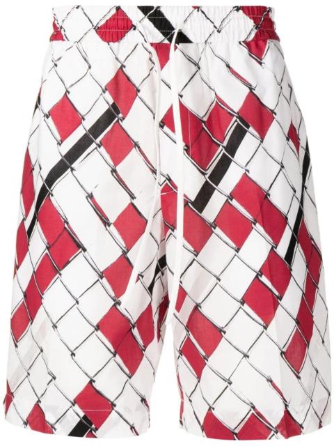 3.1 Phillip Lim woven-print deck shorts