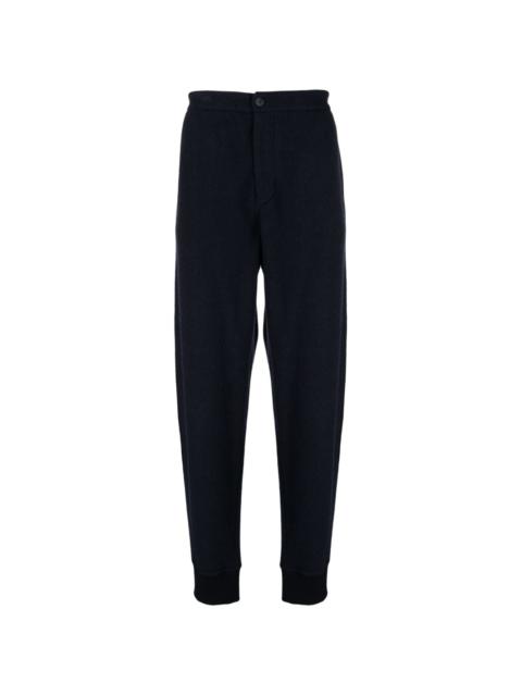 high-waist tapered-leg trousers