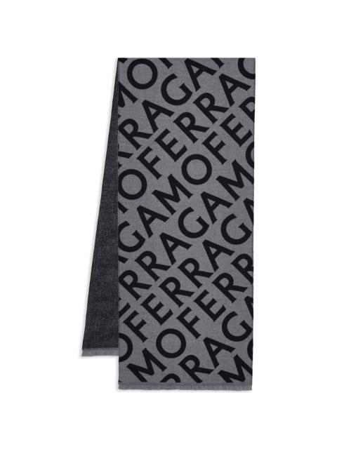FERRAGAMO reversible logo scarf