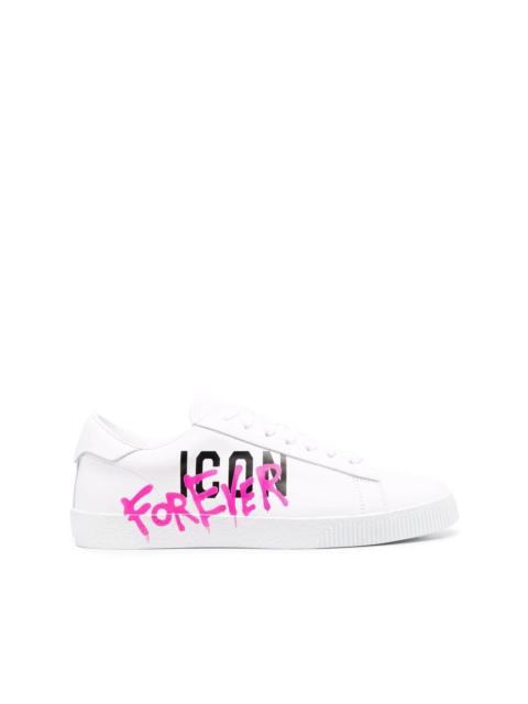 logo-print lace-up trainers