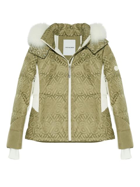 Ski jacket with printed monogram