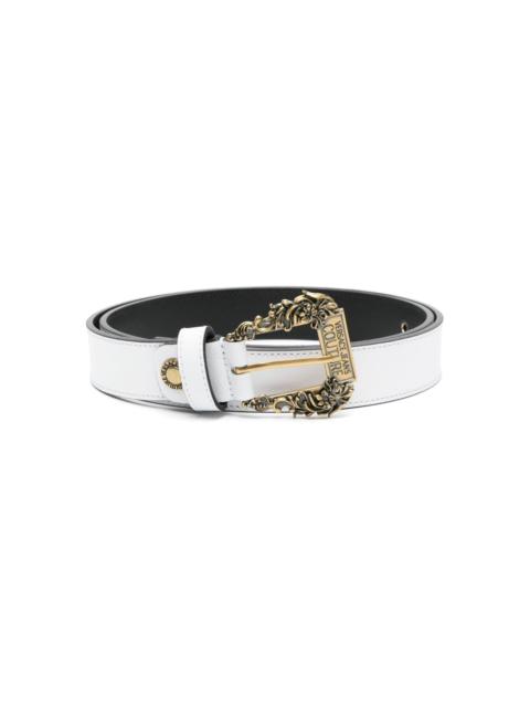 VERSACE JEANS COUTURE logo-buckle leather belt