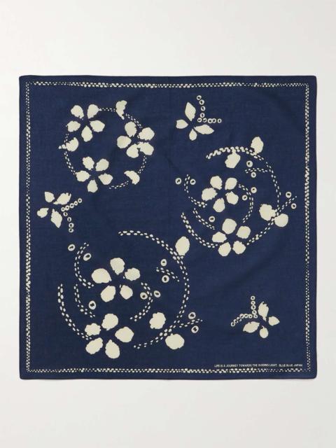 Blue Blue Japan Printed Cotton Bandana