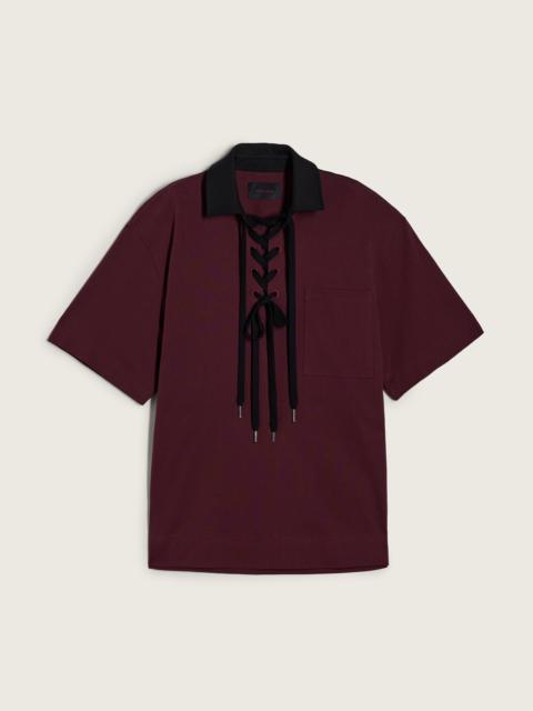 Simone Rocha Lace Up Rugby Polo