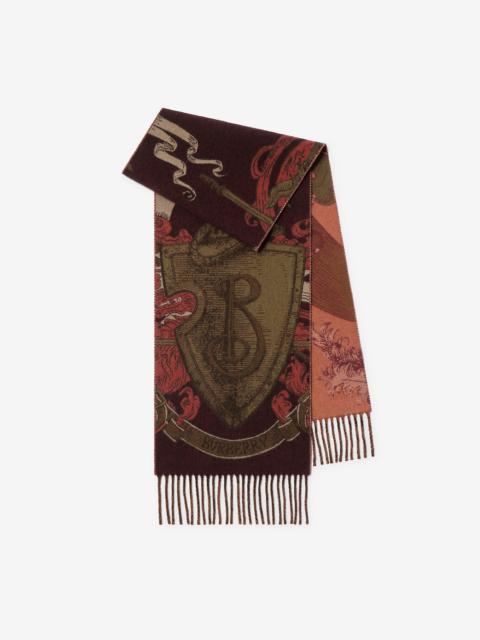 Burberry Etched Knight Cashmere Scarf