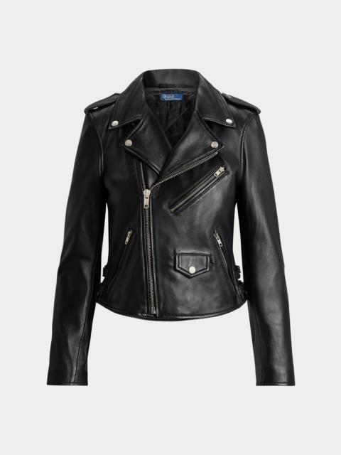 Polo Ralph Lauren Sheepskin Leather Moto Jacket