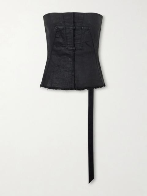 Rick Owens DRKSHDW Temple denim boustier Black