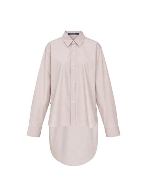 SOFIE D'HOORE Long Sleeve Uneven Hem Blouse