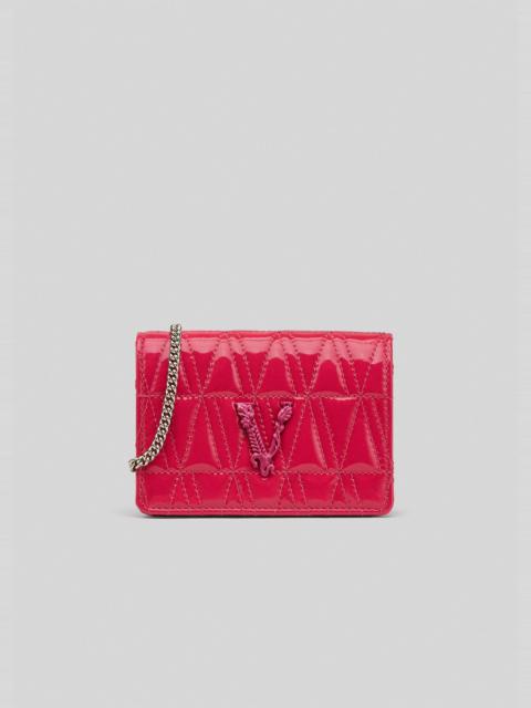 VERSACE Virtus Quilted Naplak Small Chain Wallet