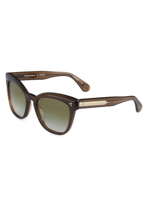 Oliver Peoples Women's Marianela 54MM Cat-Eye Sunglasses - Brown