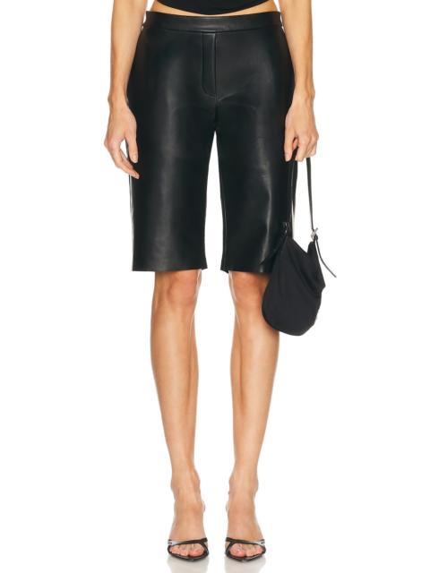 NORMA KAMALI Flat Front Bermuda Short