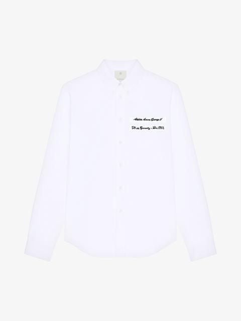Givenchy SHIRT IN POPLIN WITH GIVENCHY GROS GRAIN