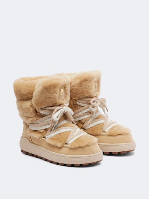 BOGNER Chamonix shearling and suede snow boots