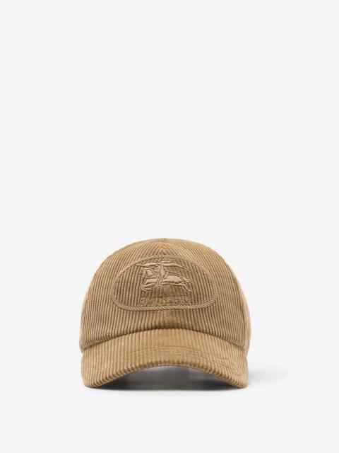Burberry Knight Stamp Corduroy Baseball Cap